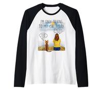 Bengal Cat I'm Only Talking To My Cat Today Cats Lovers Camiseta Manga Raglan