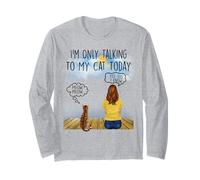 Bengal Cat I'm Only Talking To My Cat Today Cats Lovers Manga Larga