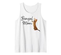 Bengal Cat Mom I Mama Family Pet Friend for Men Women Camiseta sin Mangas