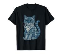 Bengal Cat Retro Denim for Cat Lovers Camiseta