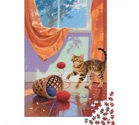Bengal Gato Puzzle De 1000 Piezas The Bengal Gato Indoors Rompecabezas para Adultos De 1000 Piezas Obra De Arte Entretenimento 1000pcs (75x50cm)