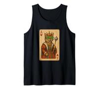 Bengala Cat Disco Ace Hearts Cool Playing Card King Queen Camiseta sin Mangas