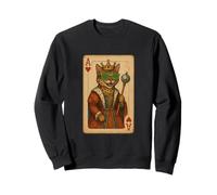Bengala Cat Disco Ace Hearts Cool Playing Card King Queen Sudadera