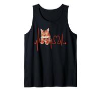 Bengala Cat Heartbeat EKG Funny I Love My Bengala Cat Camiseta sin Mangas