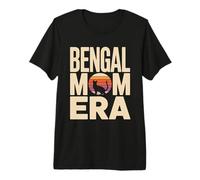 Bengala Mom Era Retro Bengala Gato Puesta De Sol Camiseta Premium