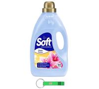 Beni Culinari - Suavizante líquido con flor mágica (6 unidades, 50 lavados, 2750 ml, incluye llavero Beni Culinari gratuito)