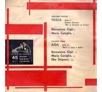 Beniamino Gigli Puccini - Tosca Atto 1 / Aida Atto 4 [Vinilo 7 pulgadas - 45 rpm]