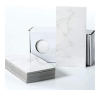BeNice Azulejo Imitacion Marmol Metro Adhesivo,Panel Pared Cocina Pegar Azulejos(23Piezas) 9.8x19.8cm Blanco