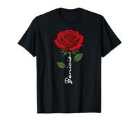 Benicio - Nombre artístico de Flores Rojas para Hombres y niños Camiseta