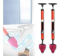 Benighty High Pressure Toilet Unblock,High Pressure Toilet Unblock a Shot,High Pressure Toilet Plunger,for Bathroom Kitchen (2pcs)