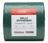 BENIMELI Malla Antihierbas Huerto 130g/m² - Alta Resistencia, Control Malas Hierbas Jardín, Huertos Urbanos Tela Antihierbas Polipropileno - Protección UV (Corte, 1x20M)