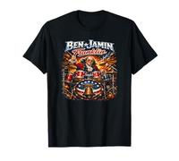 Benjamin Franklin Drummer Patriotic Rock Legend Design! Camiseta