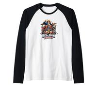 Benjamin Franklin Drummer Patriotic Rock Legend Design! Camiseta Manga Raglan