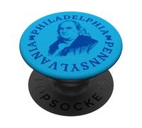 Benjamin Franklin Filadelfia Pensilvania Patriótico Filadelfia PopSockets PopGrip Adhesivo