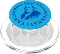 Benjamin Franklin Filadelfia Pensilvania Patriótico Filadelfia PopSockets PopGrip para MagSafe
