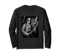 Benjamin Franklin Rock & Roll Guitar Vintage Music Lover Manga Larga