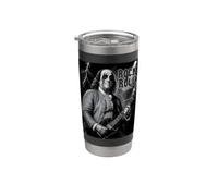 Benjamin Franklin Rock & Roll Guitar Vintage Music Lover Vaso térmico de acero inoxidable de doble pared