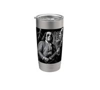 Benjamin Franklin Rock & Roll Guitar Vintage Music Lover Vaso térmico de acero inoxidable de doble pared