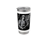 Benjamin Franklin Rock & Roll Guitar Vintage Music Lover Vaso térmico de acero inoxidable de doble pared