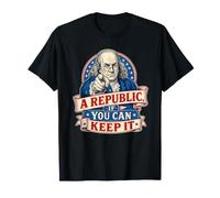 Benjamin Franklin Una República Si Puedes Mantenerla Camiseta