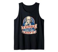 Benjamin Franklin Una República Si Puedes Mantenerla Camiseta sin Mangas