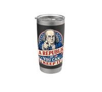 Benjamin Franklin Una República Si Puedes Mantenerla Vaso térmico de acero inoxidable de doble pared