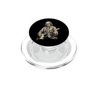 Benjamin Franklin Undead Tocando la Guitarra Alt Goth Music Band PopSockets PopGrip para MagSafe