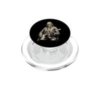 Benjamin Franklin Zombie Tocando la Guitarra Alt Goth Music Band PopSockets PopGrip para MagSafe