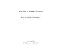 Benjamin Harrison Freedman Puhe Willard-hotellissa 1961: Sionismi ja Saksa Kehityskulkuja vuosilta 1916-1938