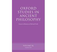 Benjamin Morison Oxford Studies in Ancient Philosophy, Volume 40 (Tapa blanda)