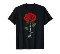 Benjamin - Nombre artístico de Flores Rojas para Hombres y niños Camiseta