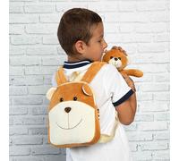 Benji Bear Reversible Zaino Con Peluche 25cm Perletti