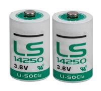 BenjiPower - 2 Pilas LS14250 1/2 AA 3,6 V Li-SOCL2 Litio, Pilas de Boton