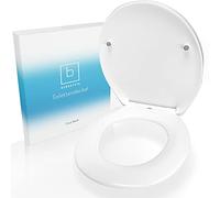 Benkstein Tapa WC Universal Blanca de Cierre Lento Automático tapas de water