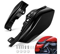 Benlari Deflectores de aire de marco medio negro brillante, deflector de calor 2009-2023, compatible con Harley Davidson Touring Street Glide Road Glide Electra Glide Road King Ultra Limited Tri Glide