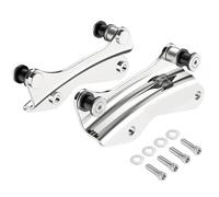 Benlari Kit de Accesorios de Acoplamiento Cromado de 4 Puntos 2014-2024 Compatible con Harley Davidson Street Glide Road Glide Electra Glide Road King Touring 2015 2016 2017 2018 2019 2021