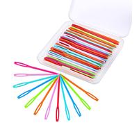 Benlay 50 agujas de coser de plástico de 7 cm, agujas de plástico para hilo y manualidades, agujas de hilo con ojal grande, agujas de bordar para manualidades, costura y manualidades