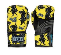 Benlee Artifical Leather and Textile Boxing Gloves Panther Gloves 199512 - Guantes de Boxeo (08 oz), Color Amarillo y Azul
