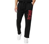 Benlee Beaty - Pantalones de chándal para hombre, talla L, color negro y rojo
