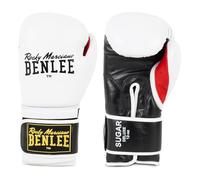 BENLEE Guantes de Boxeo de Cuero Sugar Deluxe White 14 oz