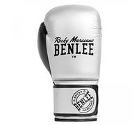 BENLEE Guantes de Boxeo de Piel sintética Carlos, Plateado/Negro, 10 oz
