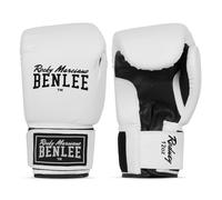 BENLEE Guantes de Boxeo de Piel sintética Rodney de 12 oz, Color Blanco y Negro