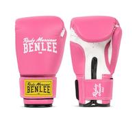 BENLEE Guantes de boxeo de piel sintética Rodney Junior Junior 06 oz rosa y blanco