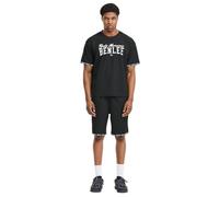 BENLEE IRSTEAD Camiseta de ajuste holgado y pantalones cortos para hombre, ajuste normal, negro/blanco, S