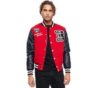 Benlee Newark - Chaqueta para hombre, rojo, azul marino y crudo., L