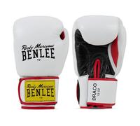 BENLEE Rocky Marciano Draco Guante de Boxeo de Cuero, Unisex-Adultos, Blanco, Negro, Rojo, 340 g