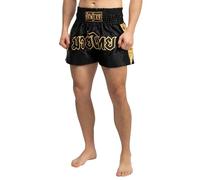 BENLEE Rocky Marciano Goldy Pantalones de Boxeo, Negro/Dorado, Large para Hombre