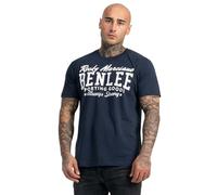 BENLEE Rocky Marciano Men Regular Fit T-Shirt Retro Logo Camisa, Hombre, Azul Oscuro, S