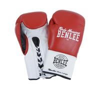 BENLEE Rocky Marciano Unisex - Guantes de Cuero para Adultos, Color Rojo/Blanco/Negro, 10 oz R