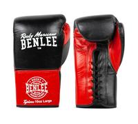 Benlee Typhoon - Guantes de Boxeo (Piel, 10 onzas), Color Negro y Rojo